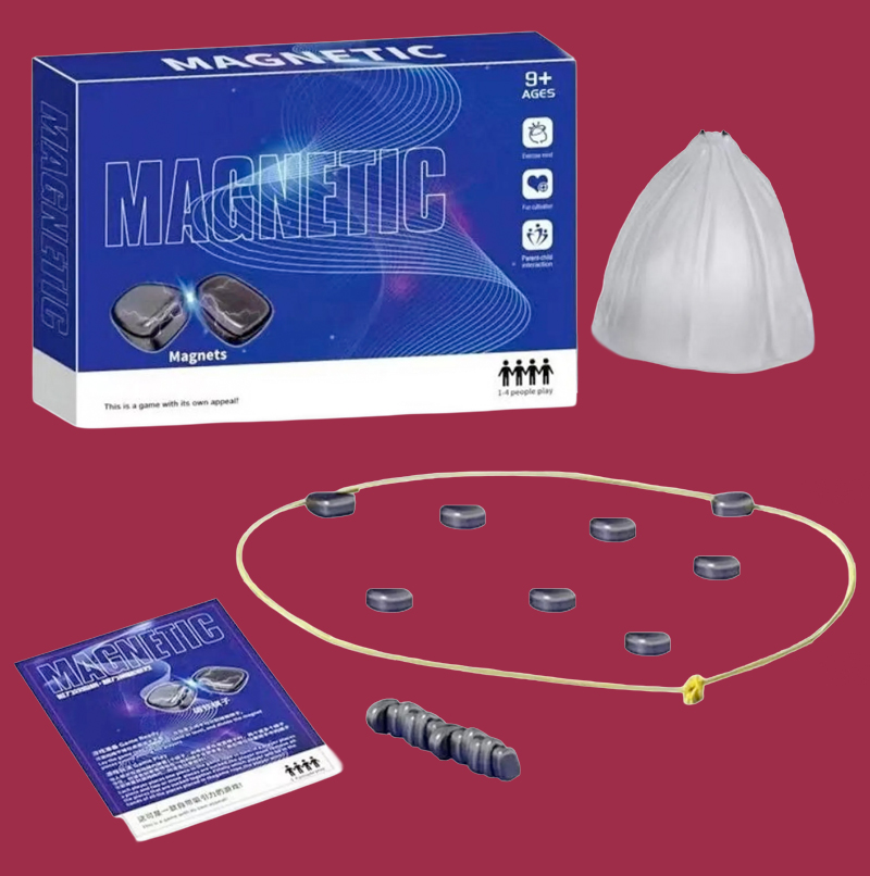 Bild zeigt Magnetic Spiel mit 20 Spielsteinen .